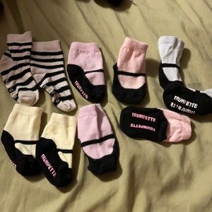 Bundle of 5 - Trumpette baby girl socks